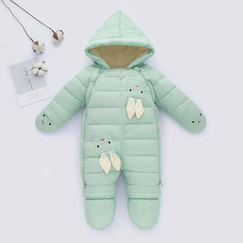 Newborn Baby Down One-piece Cotton Clothes