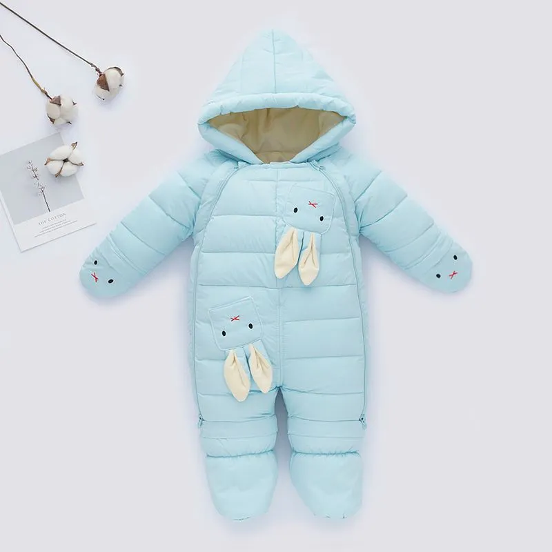 Newborn Baby Down One-piece Cotton Clothes