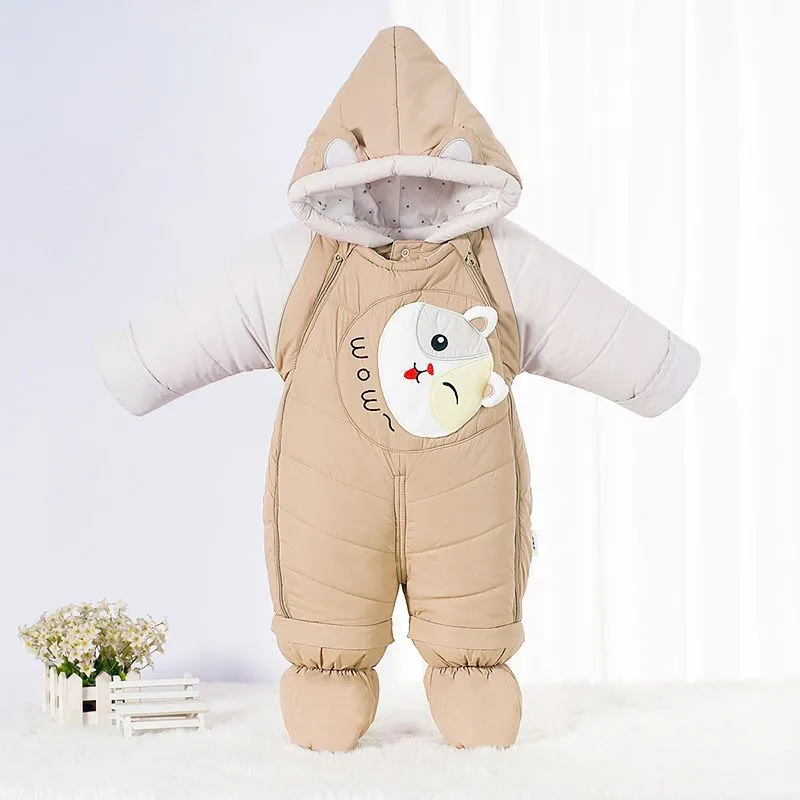 Newborn Baby Down One-piece Cotton Clothes