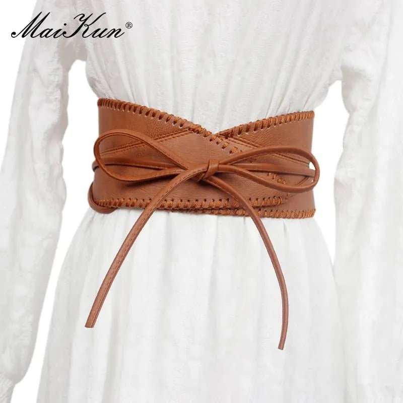 Obi Style Adjustable Wide Belts for Women - Fashionable and Versatile