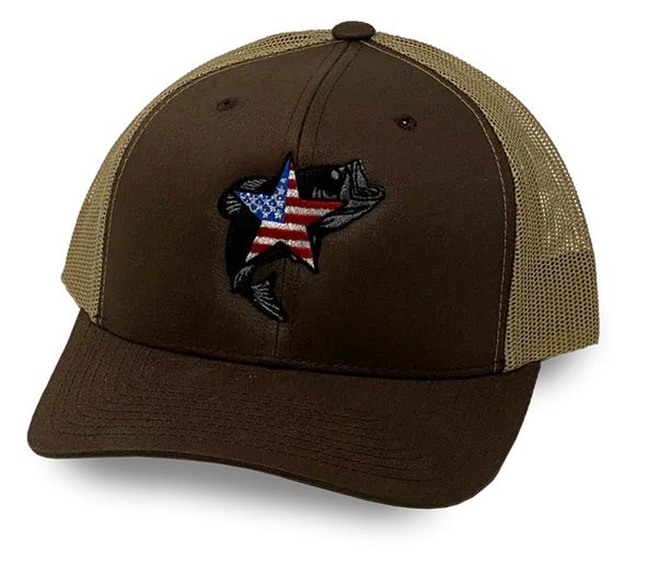 Oil Field Hats Men´s Usa Star Bass Cap