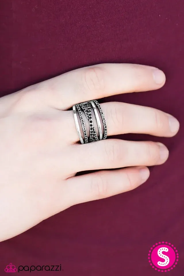 Paparazzi Ring ~ Star-Crossed Lovers - Black