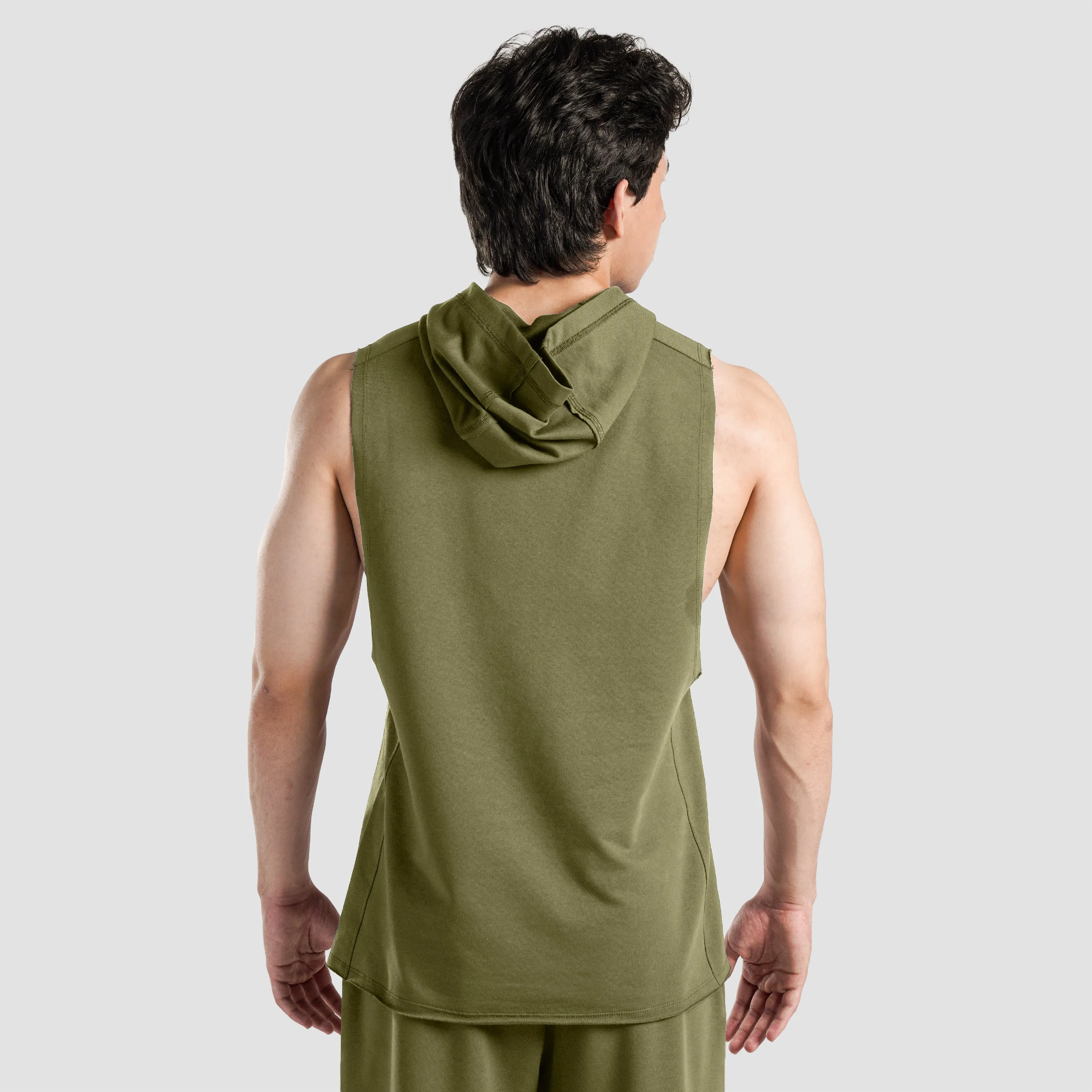 Perform Hooded Tank (Olive)