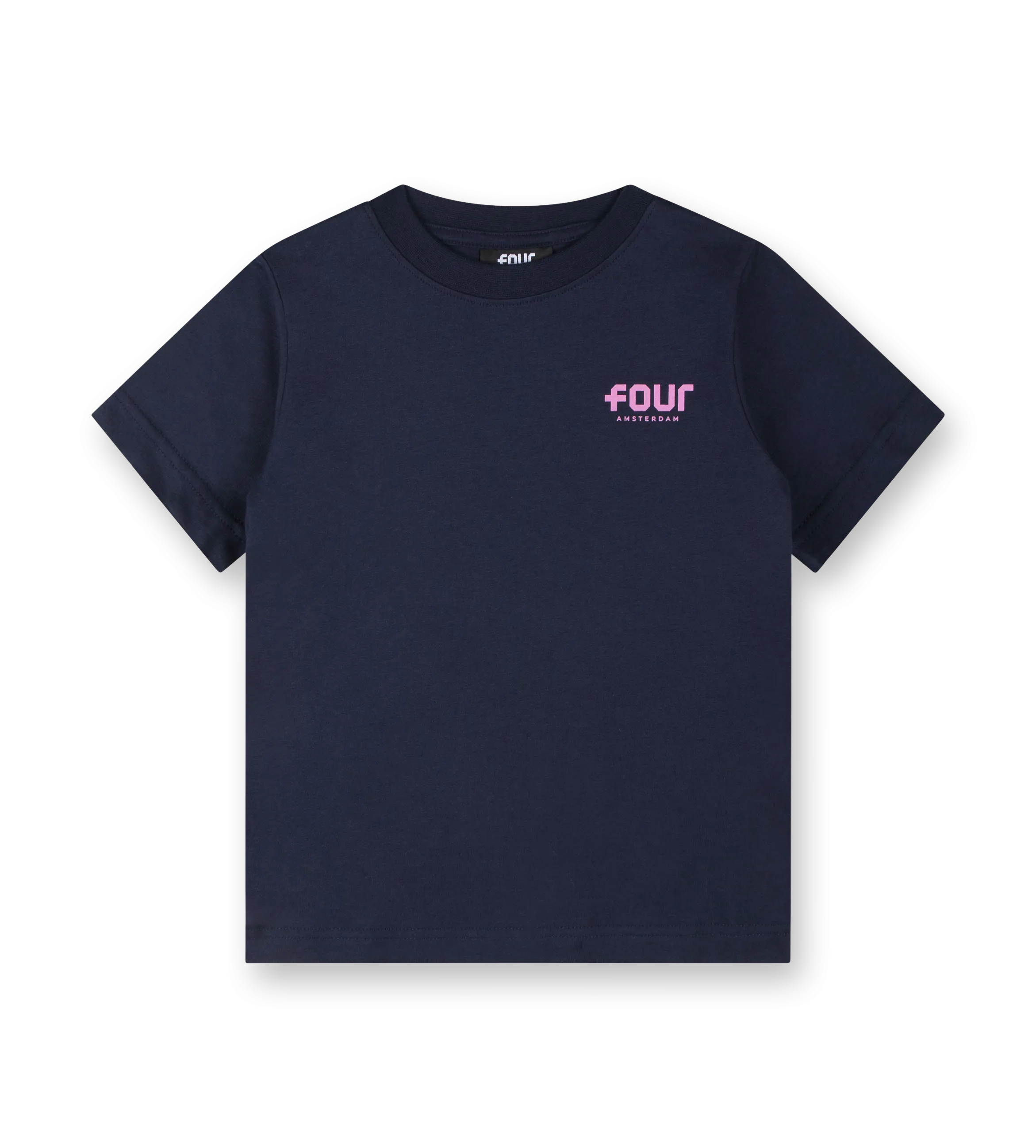 Pink Logo T-shirt Marine Blue