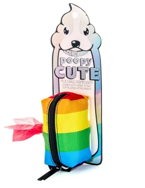 poopyCUTE | Cute Poop Bag Holder | PRIDE Rainbow Stripe