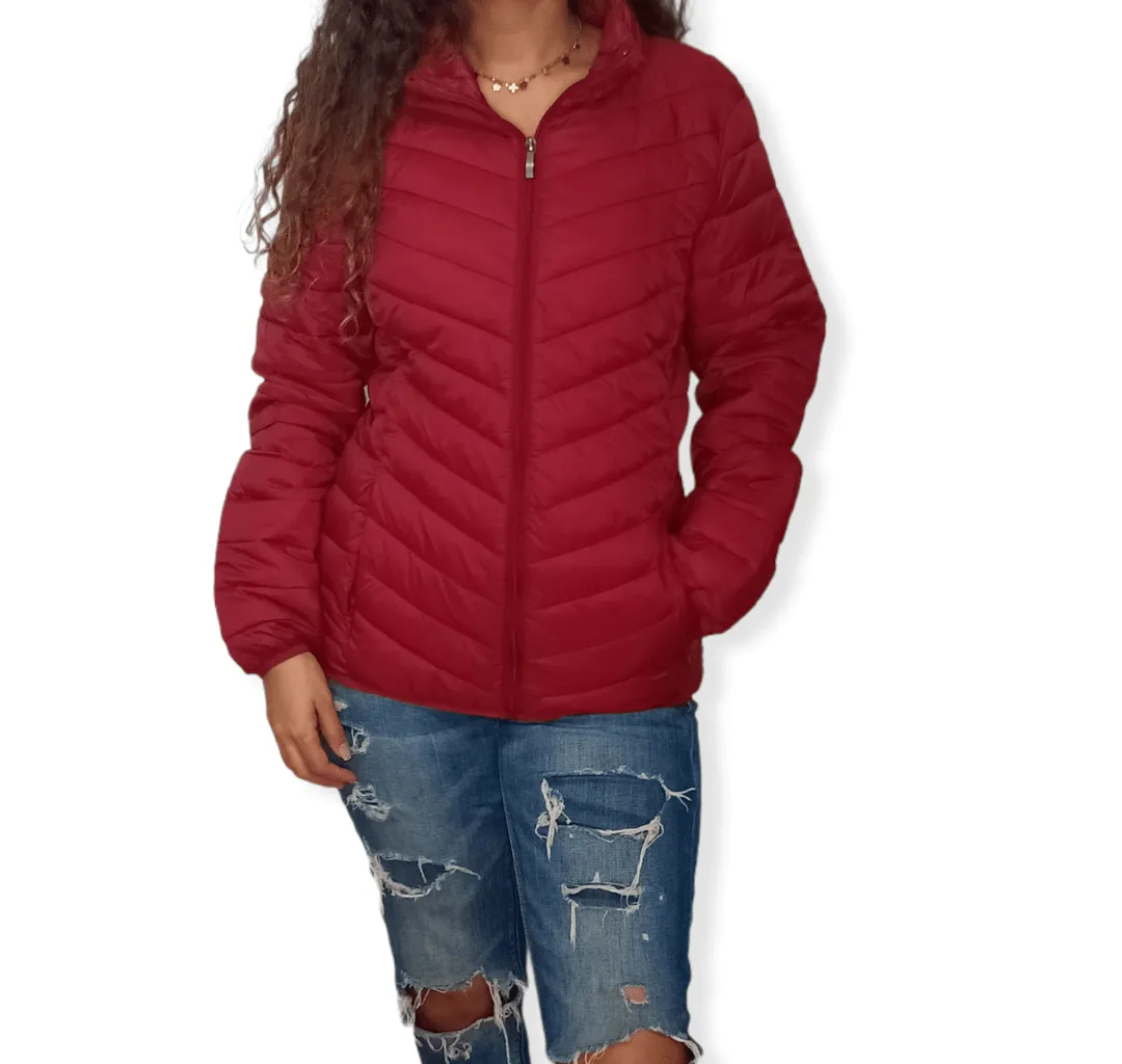 Puffer Women Sweater - Crimson