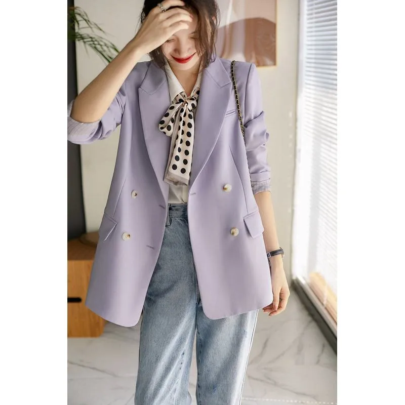 Purple Slimming Chic Blazer