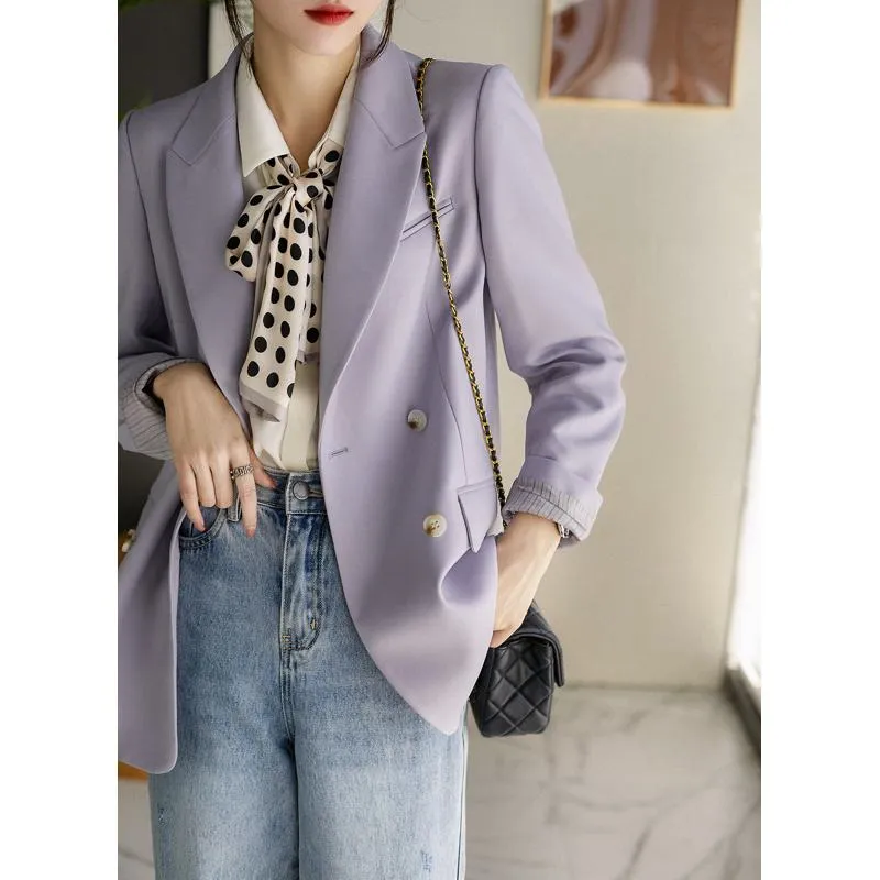 Purple Slimming Chic Blazer