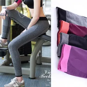 Quick-Drying Three Colors Hip-Hugging Fitness Yoga Sports Tight-Fitting Sports Leggings