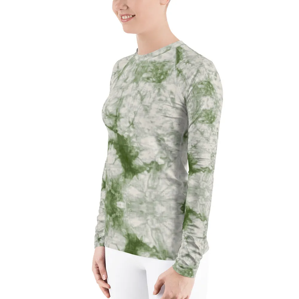 Sage Tie Dye Long Sleeve Tops