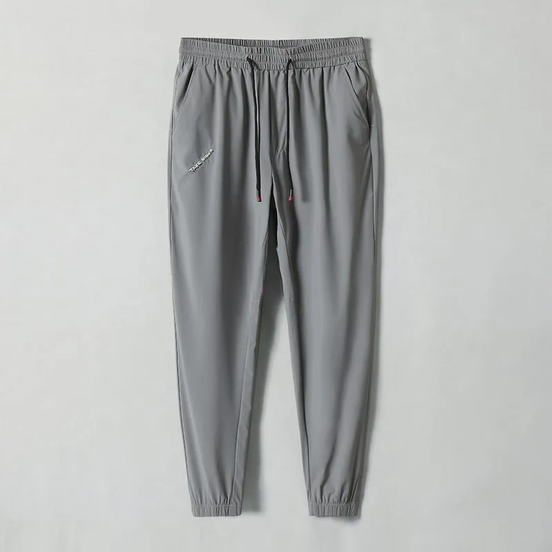 Silky Cropped Thickness Tapered Quick-Drying Pants