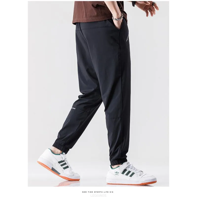 Silky Cropped Thickness Tapered Quick-Drying Pants