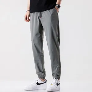 Silky Cropped Thickness Tapered Quick-Drying Pants