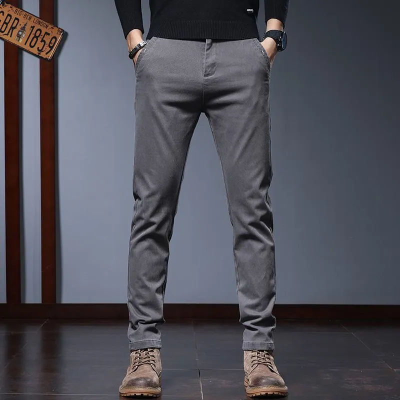 Slim-Fit Straight Daily Versatile Elasticity Business Pants