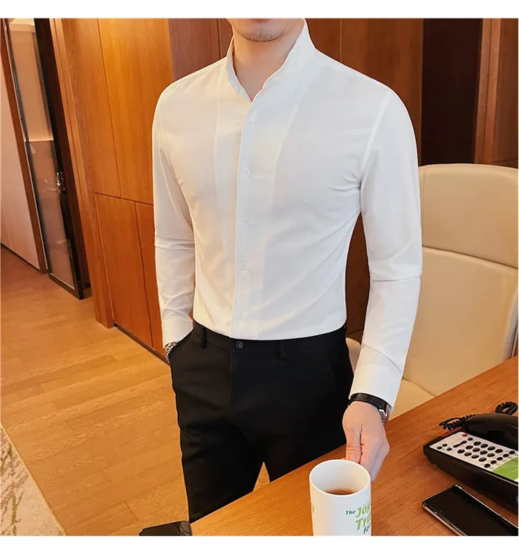 Slim Fit Tuxedo Shirt