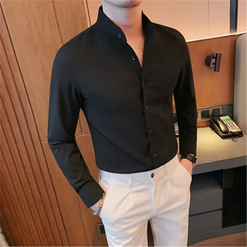 Slim Fit Tuxedo Shirt