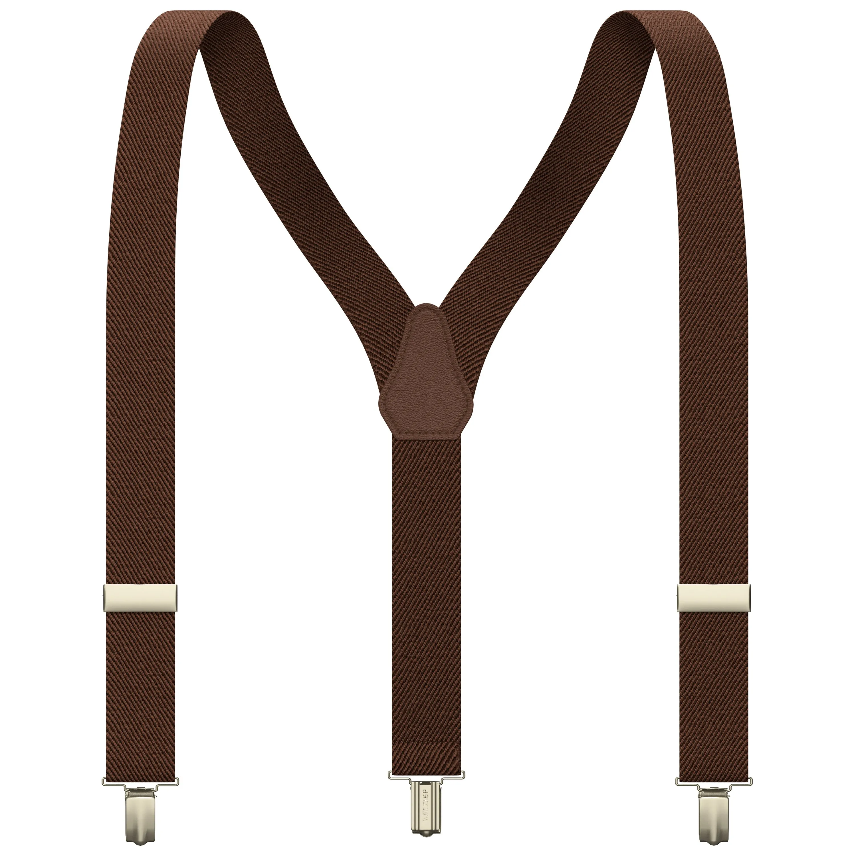 Spice Brown Slim Suspenders for Men & Women Boys & Girls Y-back Shape 1 inch wide