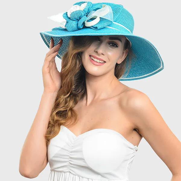 Straw Paper Kentucky Derby Church Hat W205