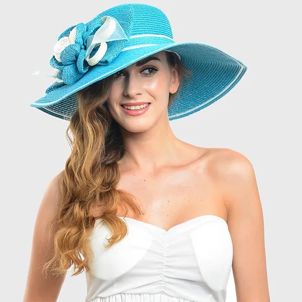 Straw Paper Kentucky Derby Church Hat W205