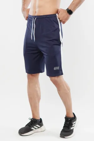 Striped Shorts - Navy Blue