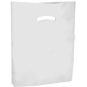 Super Gloss Die Cut Handle Bags. - 15 x 18 x 4 - (Clear)