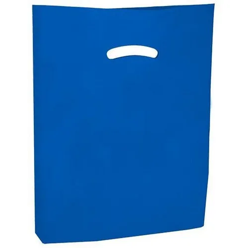 Super Gloss Die Cut Handle Bags. - 15 x 18 x 4 - (Dark Blue)