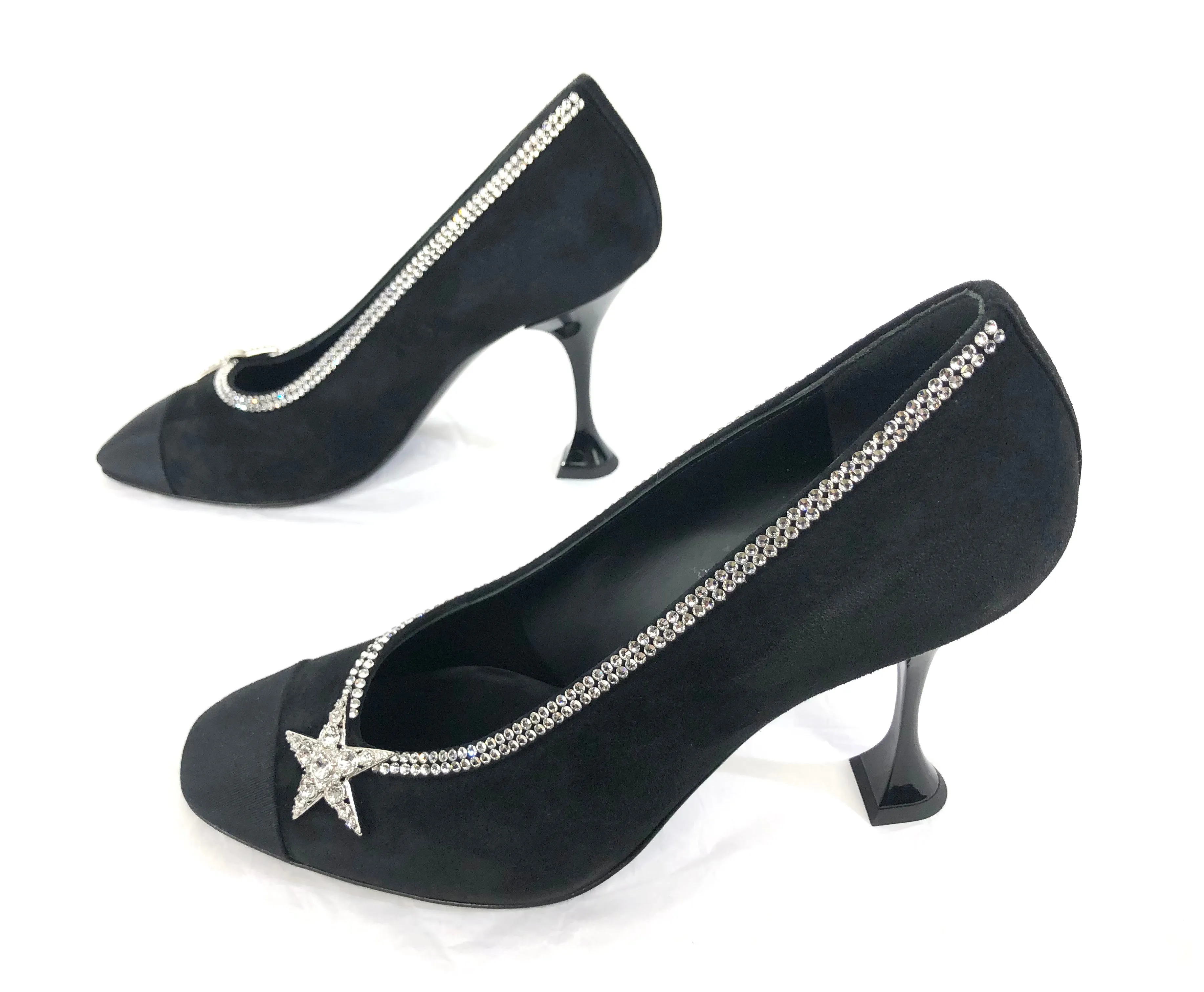 Swarovski Crystals Embellished Star Evening Pumps | Size US 9 - IT 39.5