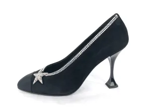 Swarovski Crystals Embellished Star Evening Pumps | Size US 9 - IT 39.5