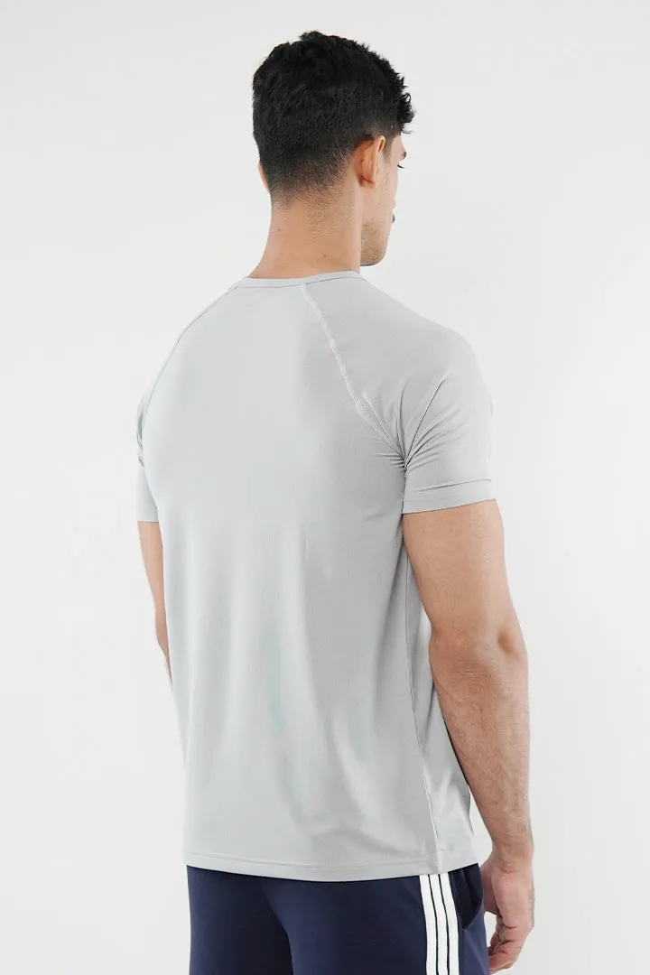 Textured T-Shirt - Light Grey