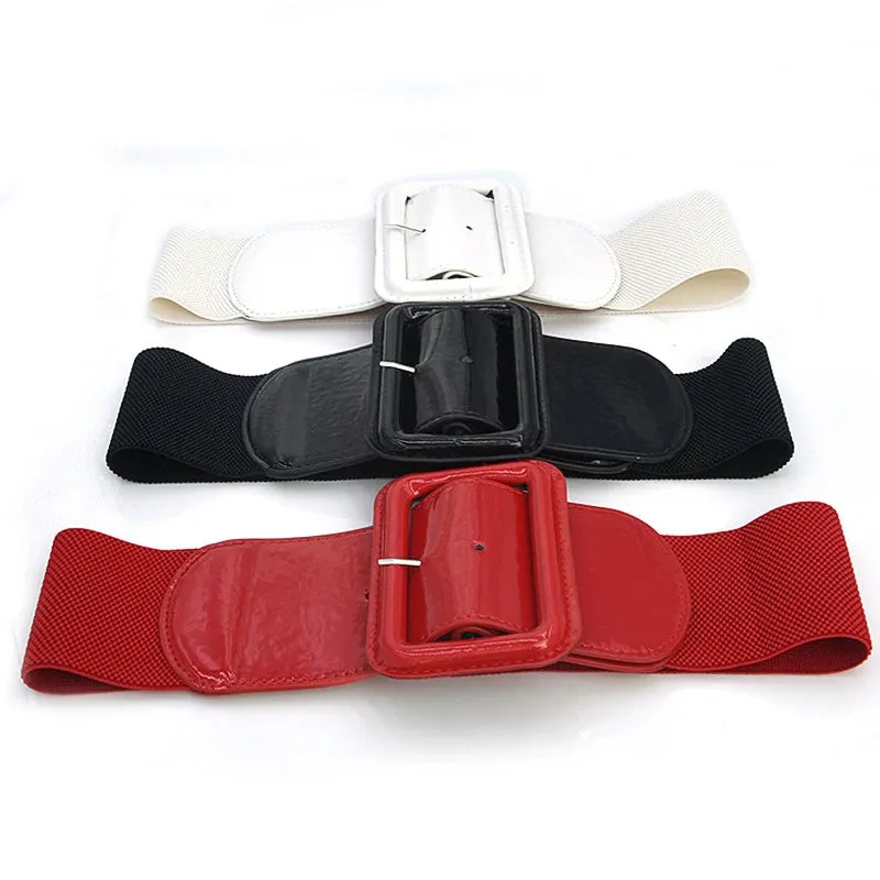 Trendy Liquid Leather Waistband Belts