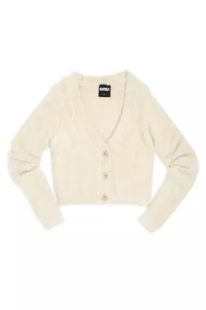 Tween Sweater| Mara Cardigan - Creme | Katie J NYC