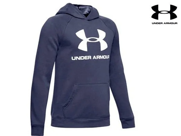 Under Armour Boys Rival Logo Hoody (Blue 400)