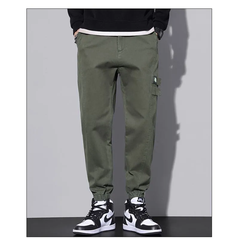 Versatile Tapered Pure Cotton Trendy Elasticity Loose Fit Pants