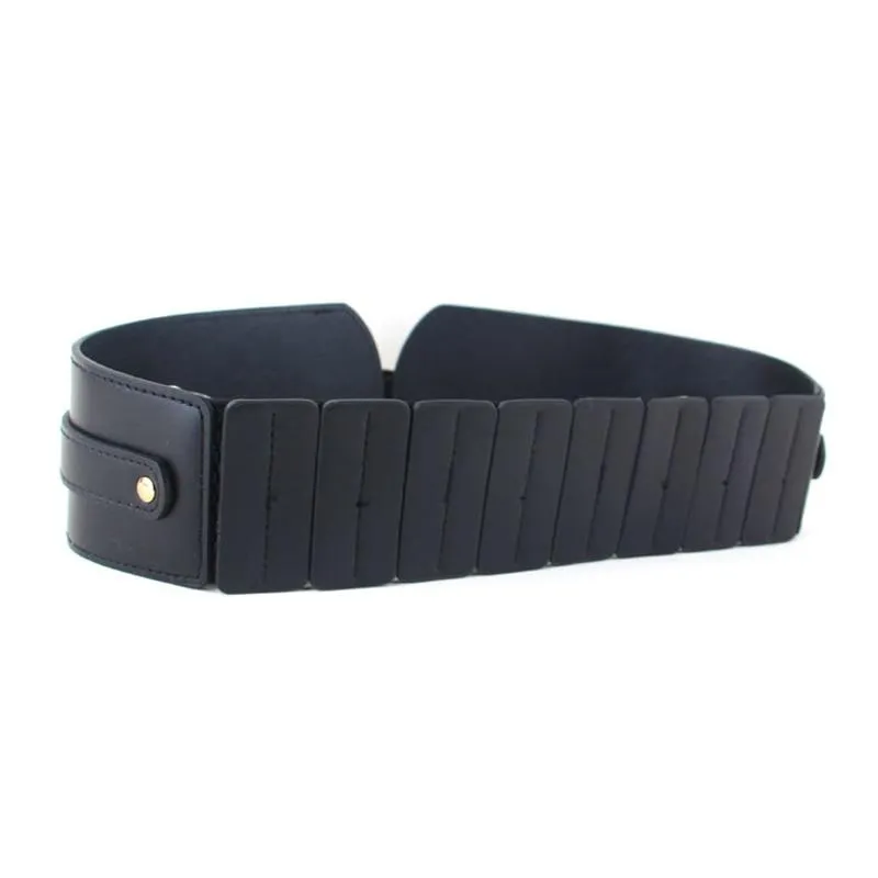 Vintage Buckle Wide Elastic Belt