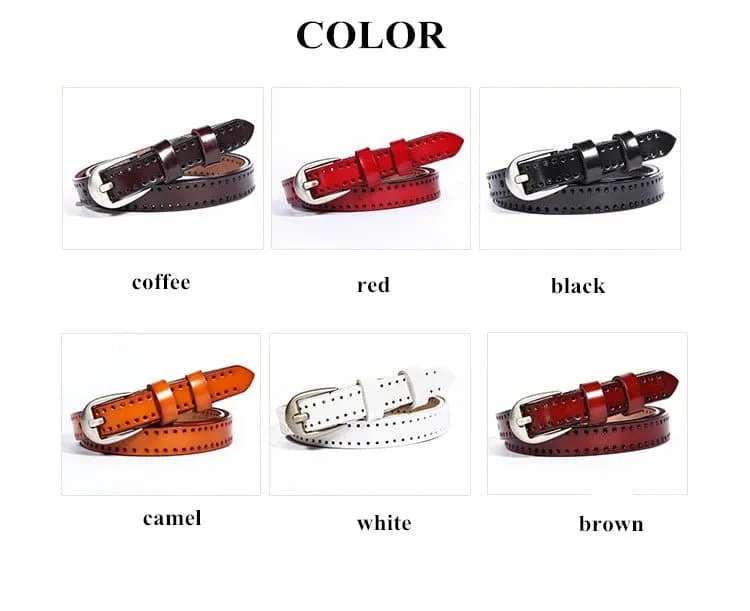 Vintage Style Genuine Leather Belts for Women - Elegant & Durable Leather Belts