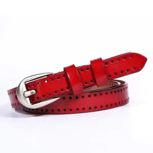 Vintage Style Genuine Leather Belts for Women - Elegant & Durable Leather Belts