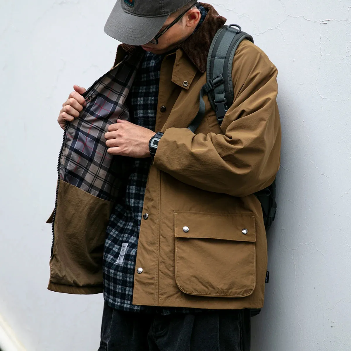 Vintage Windbreaker Jackets For Men - High Quality Casual Lapel Cargo Coat