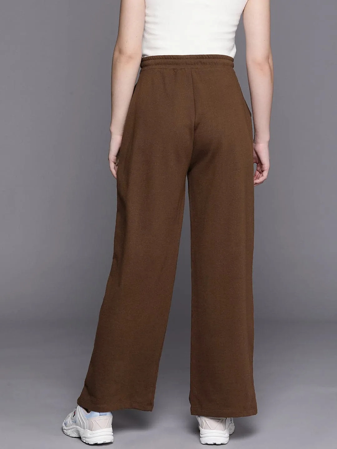 Women Brown Feeling Track Pants