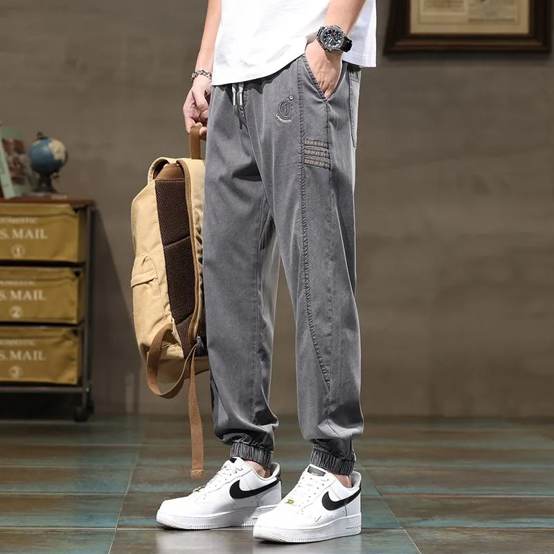 Woven Tape Side Lyocell Tencel Versatile Pants