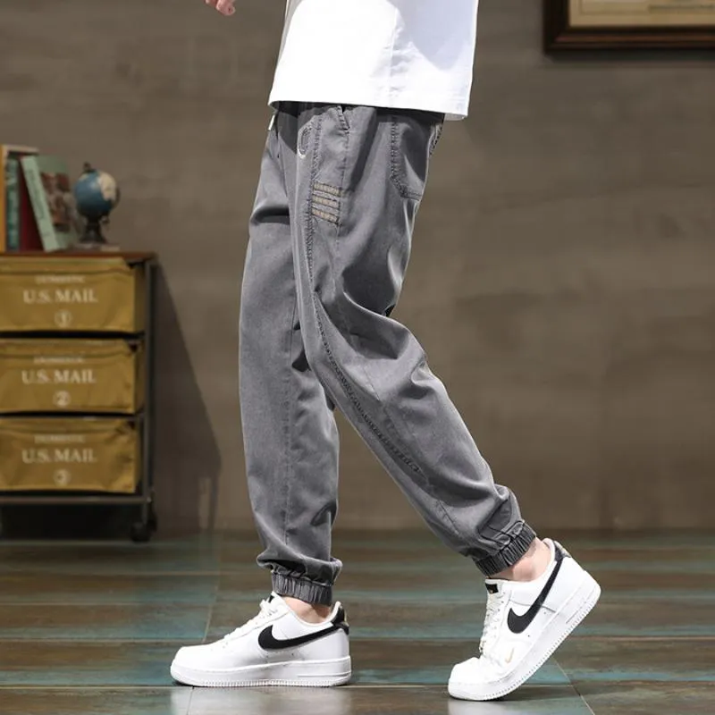 Woven Tape Side Lyocell Tencel Versatile Pants