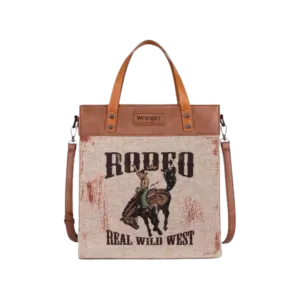 Wrangler Women's Southwestern Rodeo Brown Tote