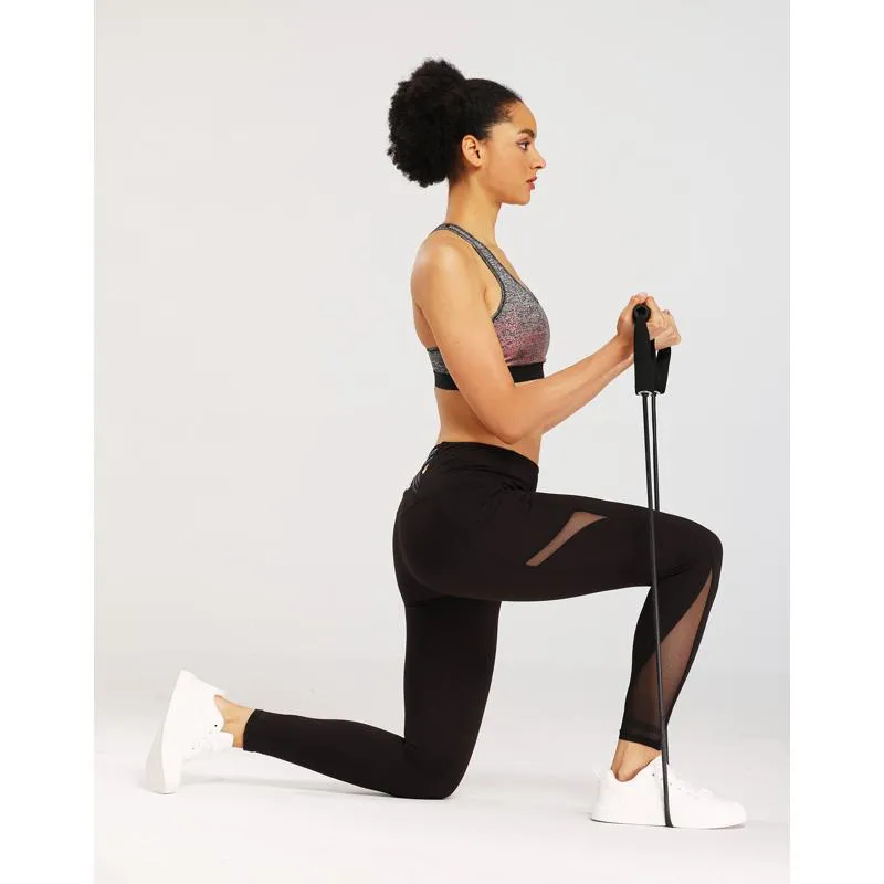 Yoga High-Waisted Suede Sports Fitness Cropped Pocket Sports Leggings