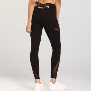 Yoga High-Waisted Suede Sports Fitness Cropped Pocket Sports Leggings